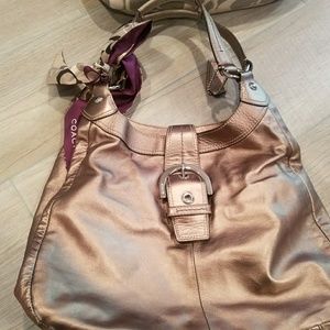 Coach Bronze Soho Leather Large Hobo Bag